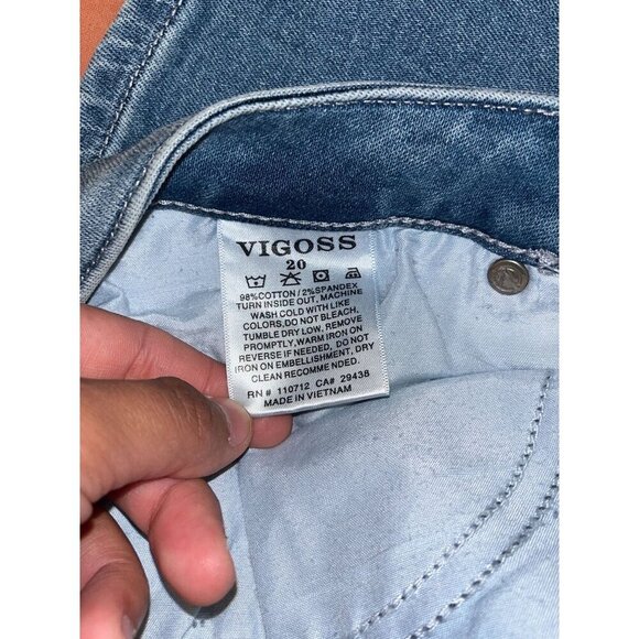 NWT Vigoss Marley Skinny Luxe Stretch Blue Jeans For Women Size 20 - Picture 11 of 12